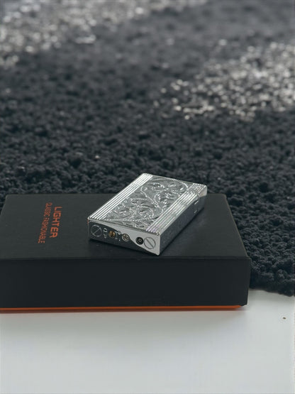 Lüx Kabartmalı Dupont Model Metal Çakmak
