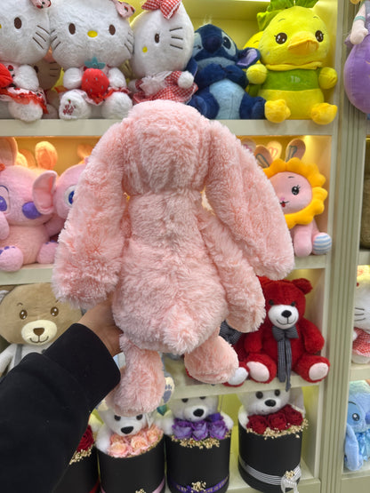 Uzun Kulaklı Dolgulu Pembe Tavşan Peluş