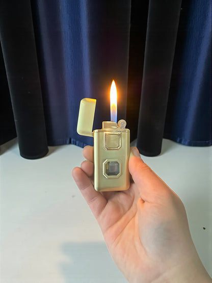 Çift Alevli Taşlı Lüx Gazlı Çakmak