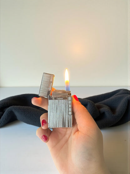 Lüx Dupont Model Gümüş Çakmak