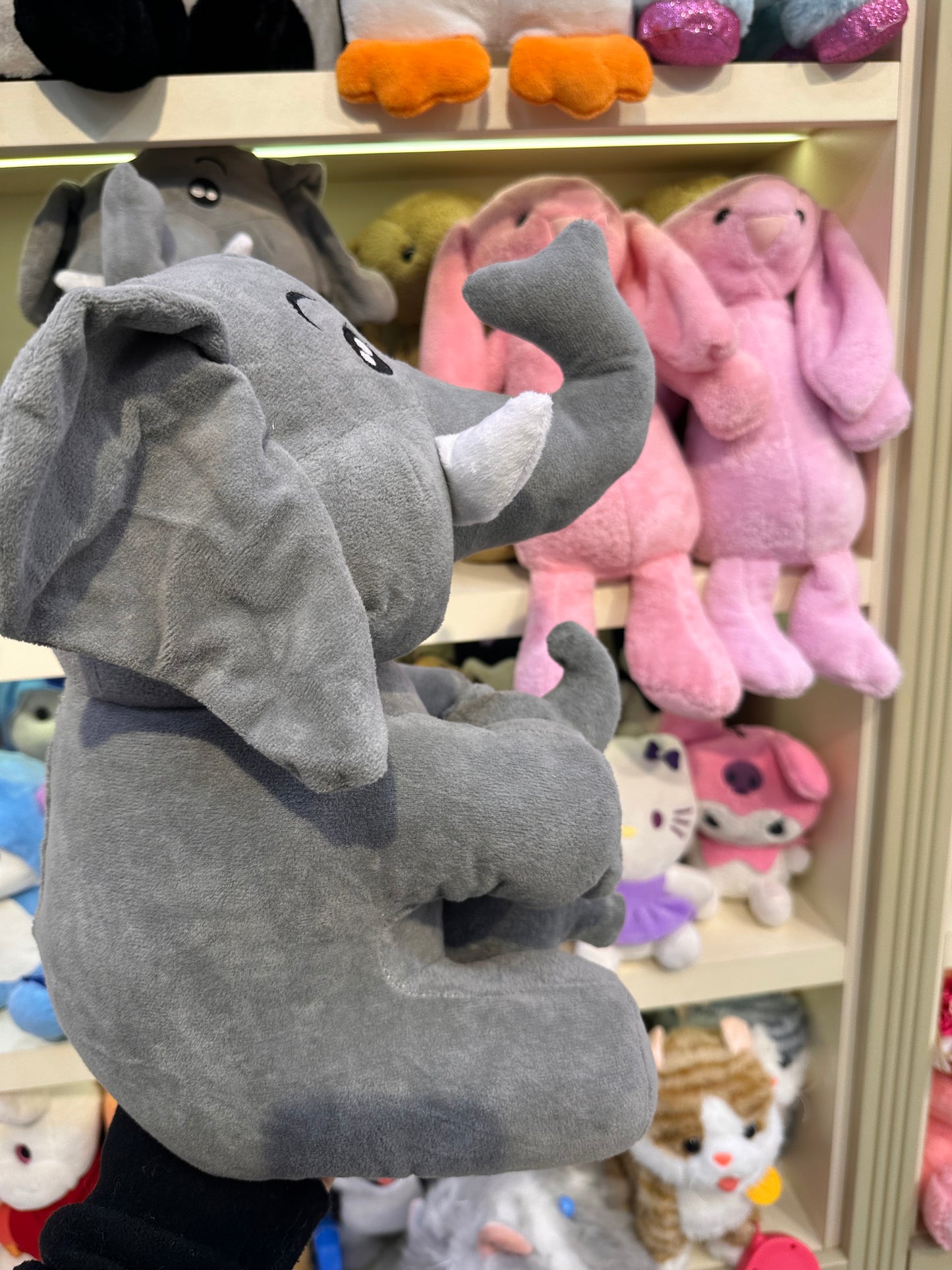 Yavrulu Sevimli Fil Peluş