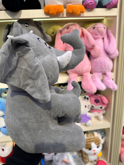 Yavrulu Sevimli Fil Peluş