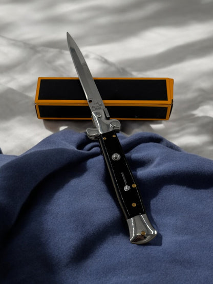 İtalyan Sustalı Otomatik Çakı Siyah 3400