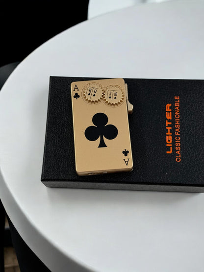 Pürmüzlü Poker Çakmak 4554