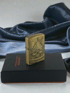 Kurukafa Figürlü Taşlı Zippo Model Lüks Çakmak