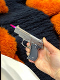 Mini Beretta Model Renkli Alevli Gazlı Çakmak 2872