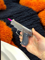 Mini Beretta Model Renkli Alevli Gazlı Çakmak 2872