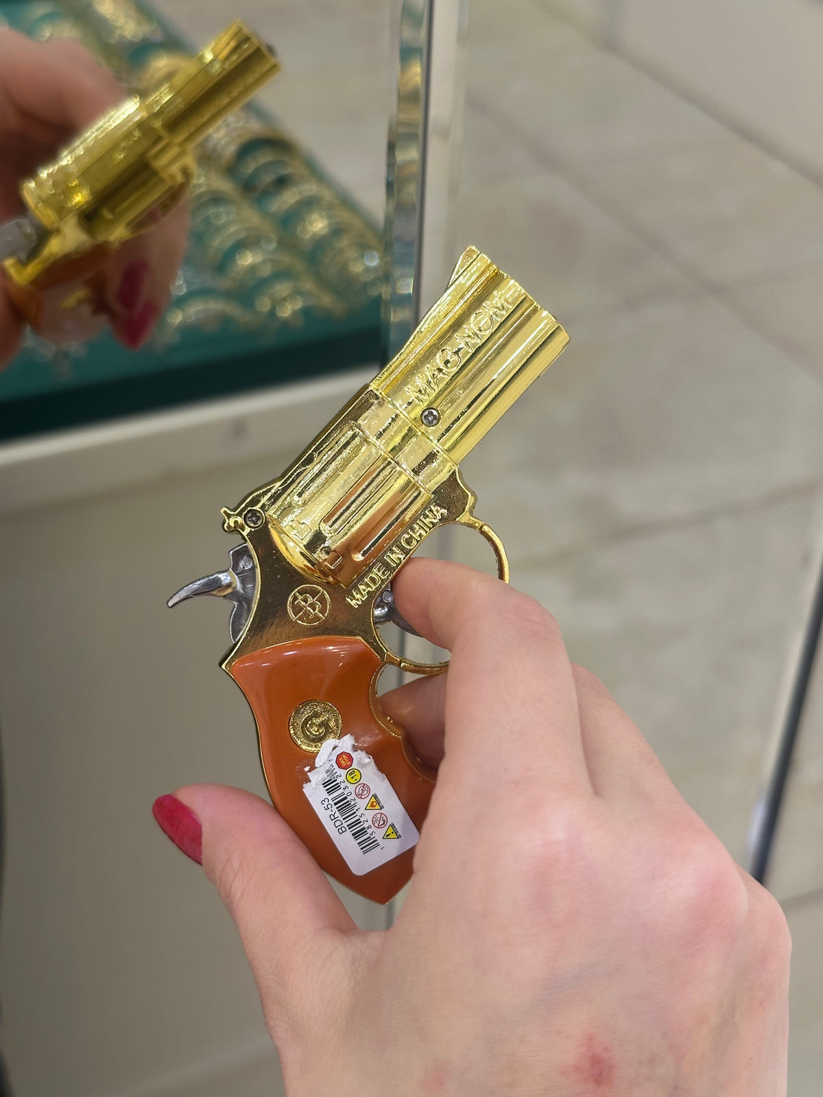 Revolver Model Metal Tabanca Çakmak