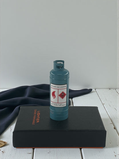 Tüp Şeklinde Renkli Alevli Pürmüzlü Çakmak