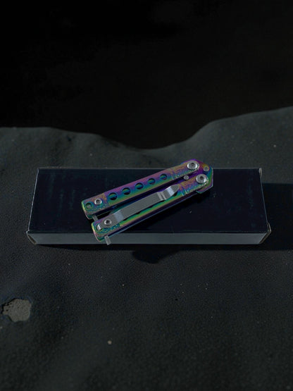 Kompakt Boy Metal Kelebek Çakı