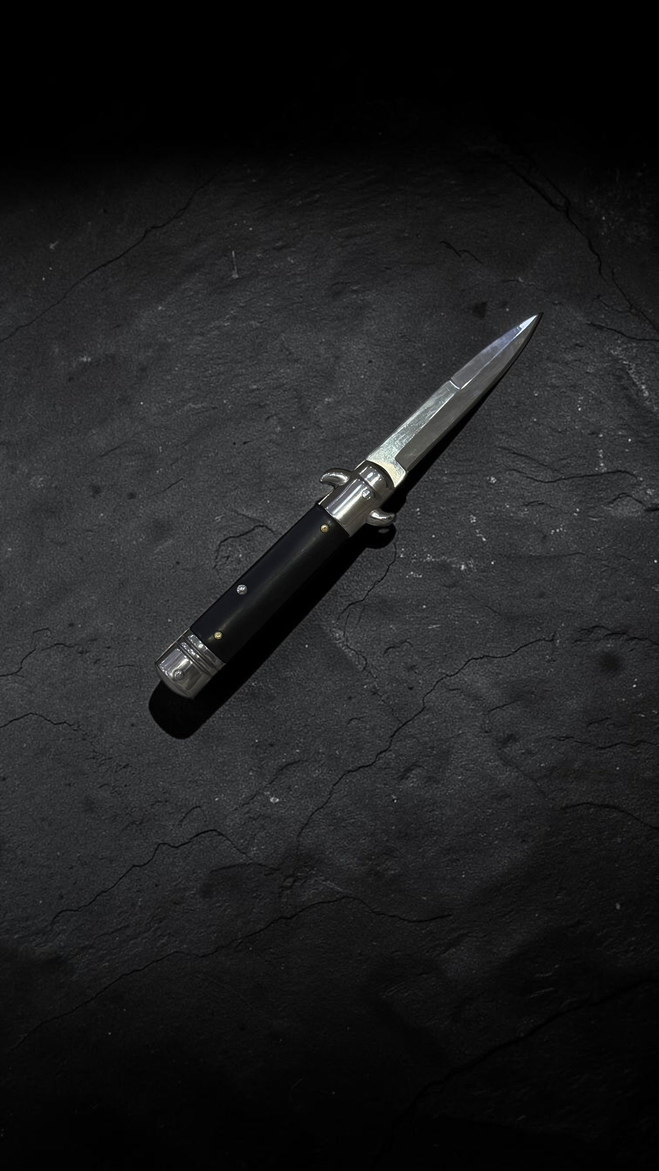 Orjinal Otomatik Sustalı Kemere Stiletto Çakı