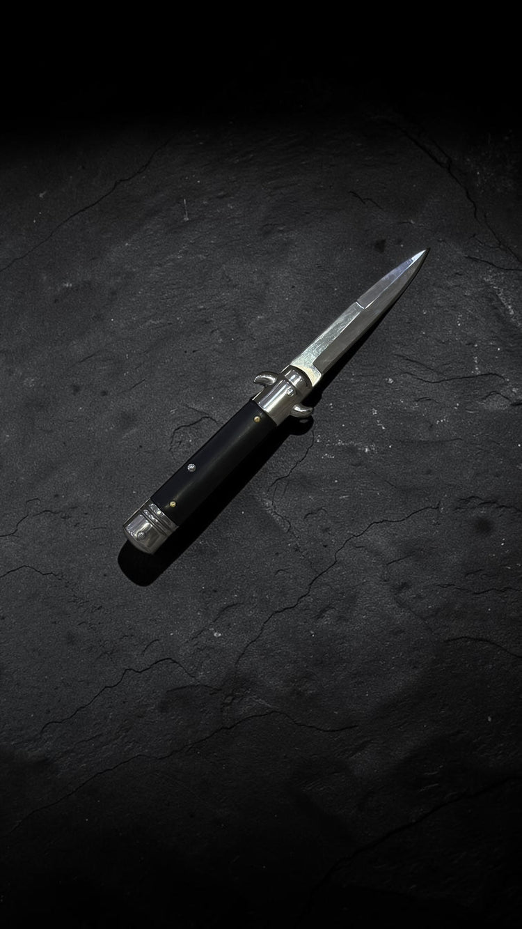 Orjinal Otomatik Sustalı Kemere Stiletto Çakı