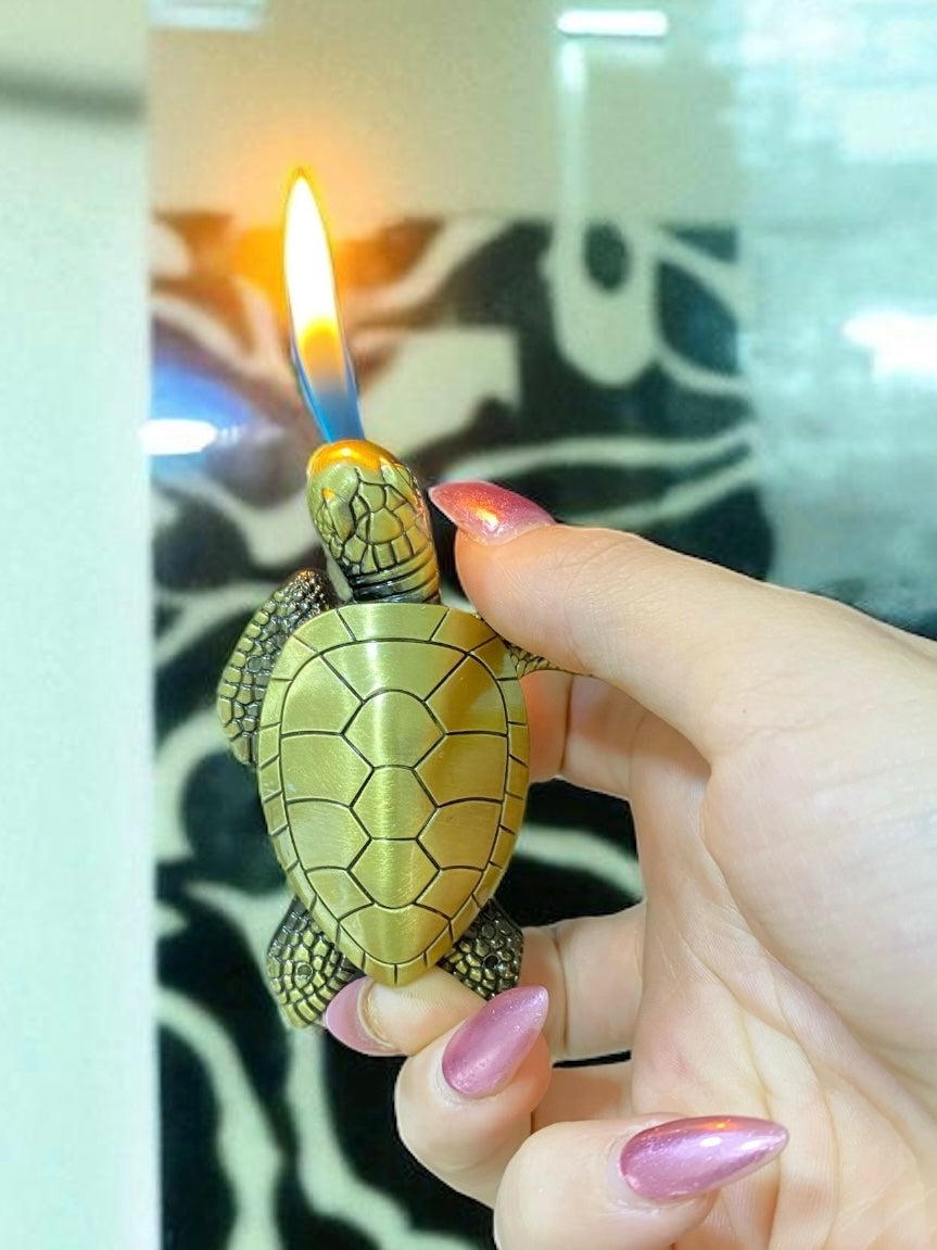 Kaplumbağa Tasarımlı Lüx Çakmak