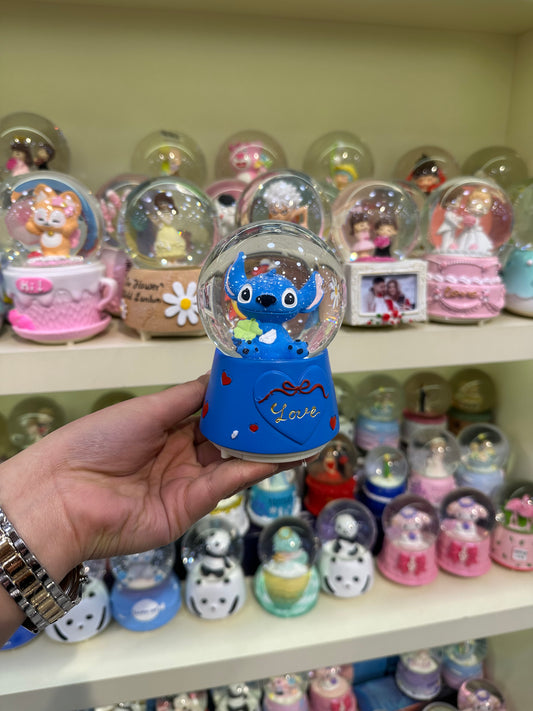 Stitch Temalı Orta Boy Kar Küresi