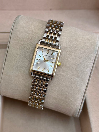 Kişiye Özel Kordonuna İsim Yazılır Kadın Saat Beyaz Gümüş-Altın