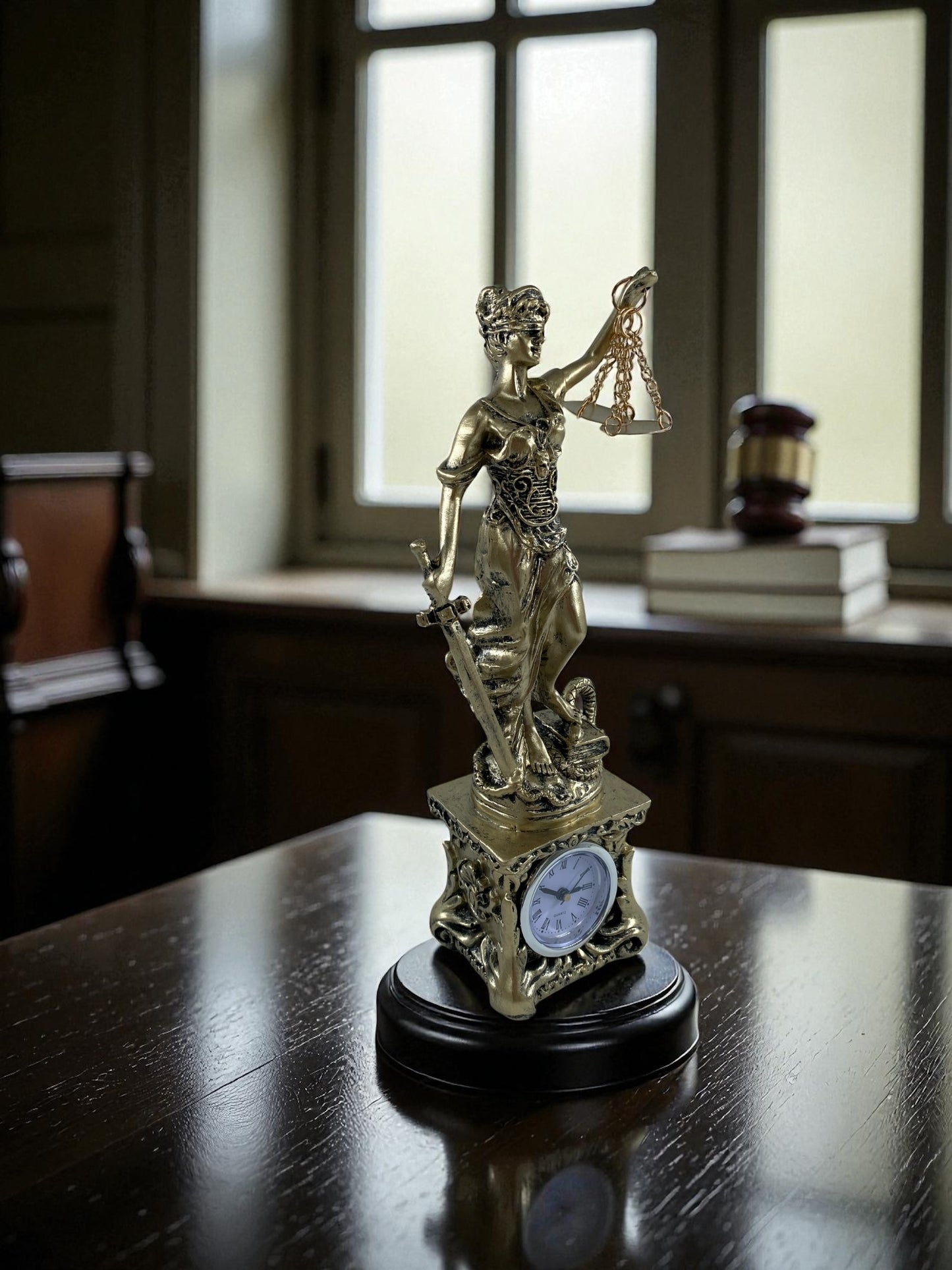 Saatli Adalet Terazisi Heykeli