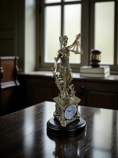 Saatli Adalet Terazisi Heykeli