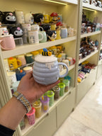 Arı Figürlü Kapaklı Kupa Bardak
