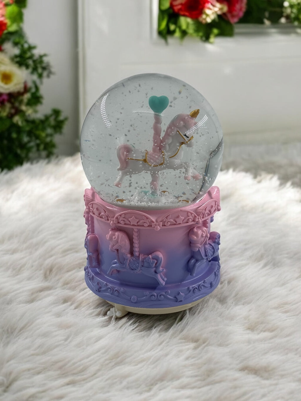 Unicorn Temalı Büyük Boy Püskürtme Motorlu Kar Küresi K-640