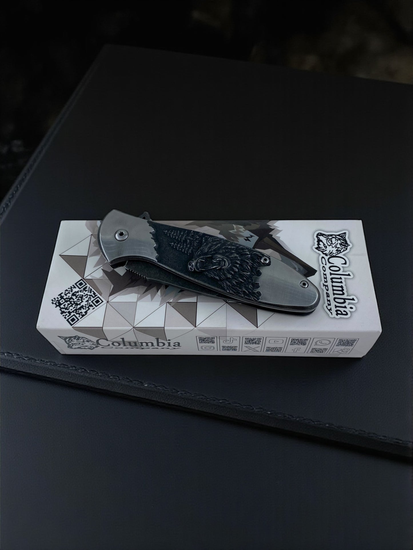 Columbia Metal Kurt Desenli Taktik Çakı