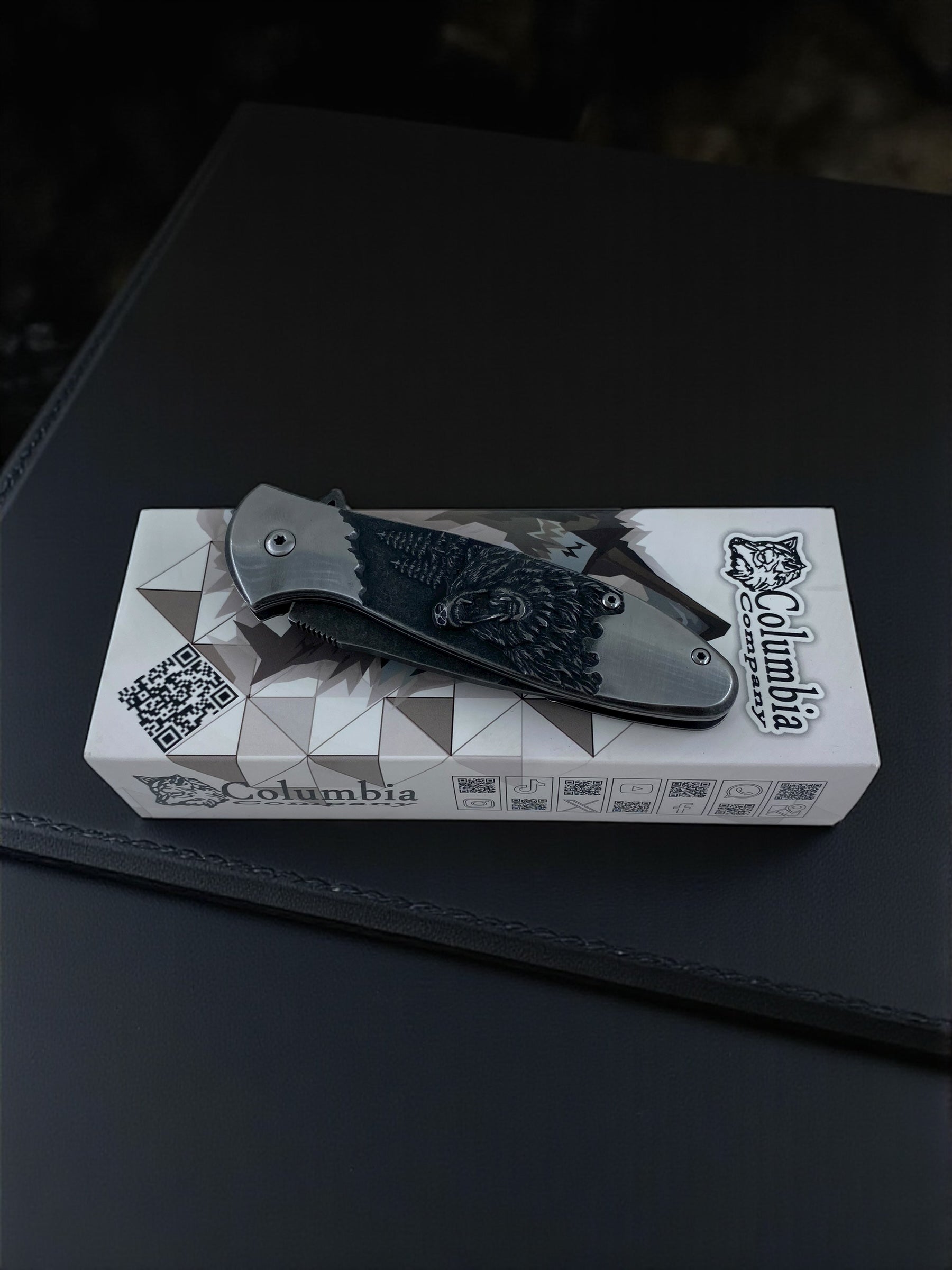 Columbia Metal Kurt Desenli Taktik Çakı