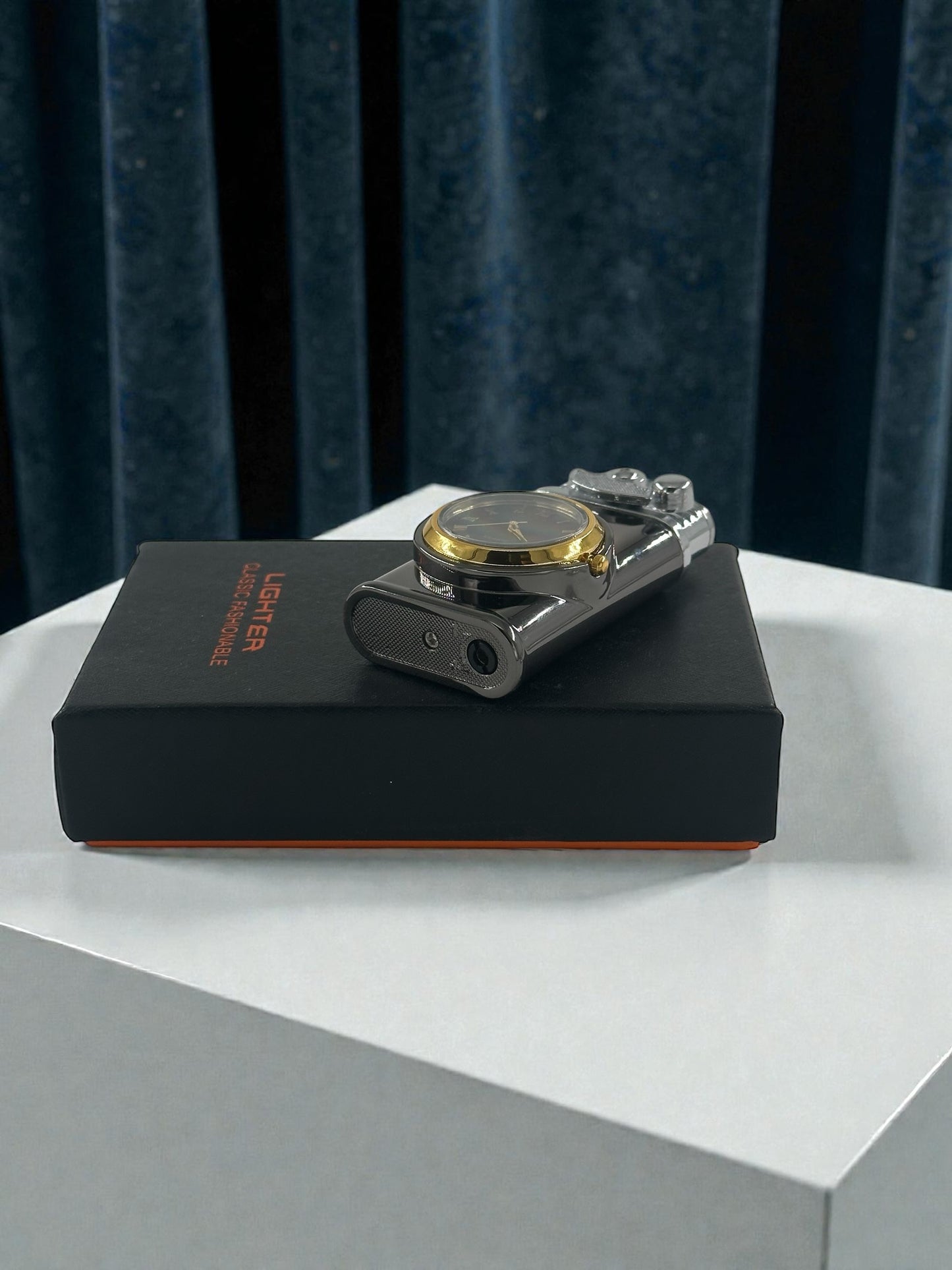 Saatli Lüx Pürmüzlü Gazlı Çakmak