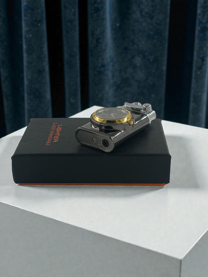 Saatli Lüx Pürmüzlü Gazlı Çakmak