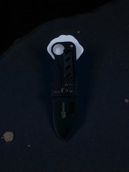 Ejderha Desenli Siyah Katlanır Çakı