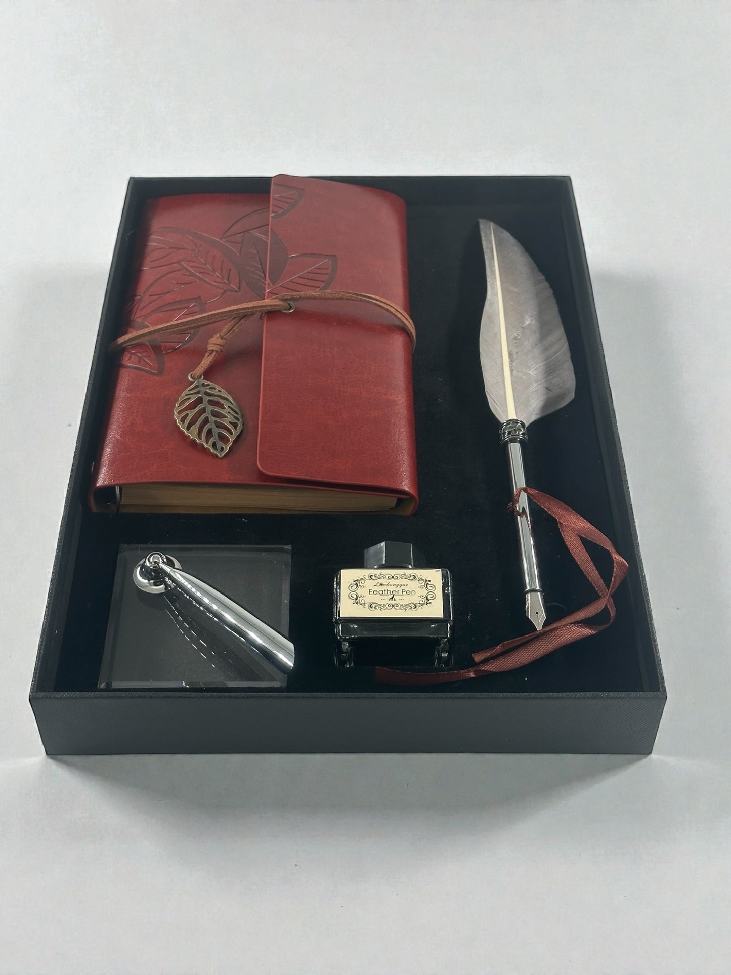 Mürekkepli Tüylü Divit Kalem Defter Seti