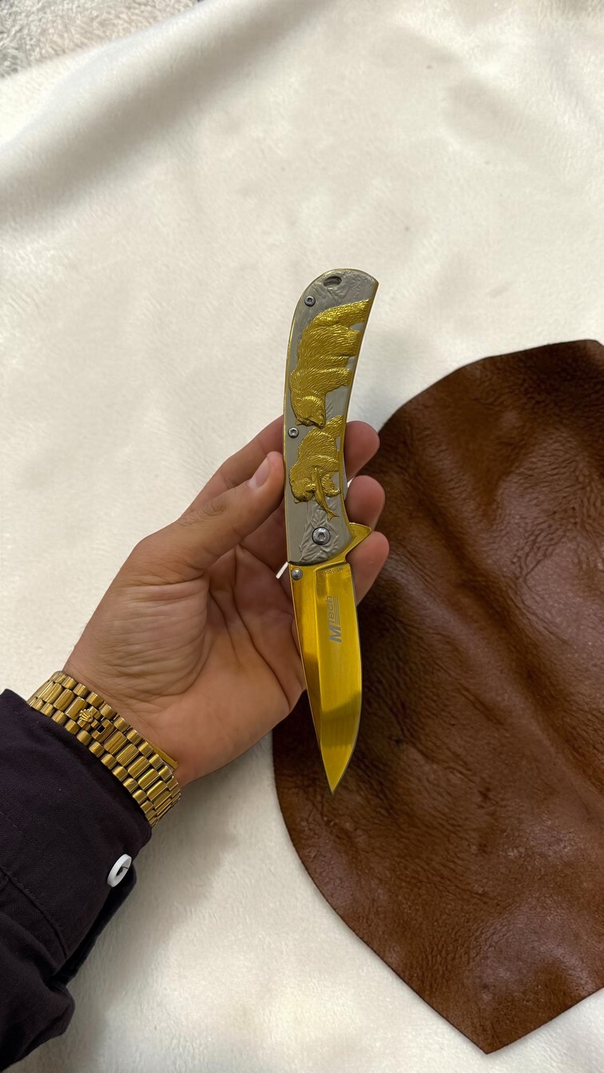 Orjinal M-Tech Kemere Takmalı Ayı Desenli Çakı