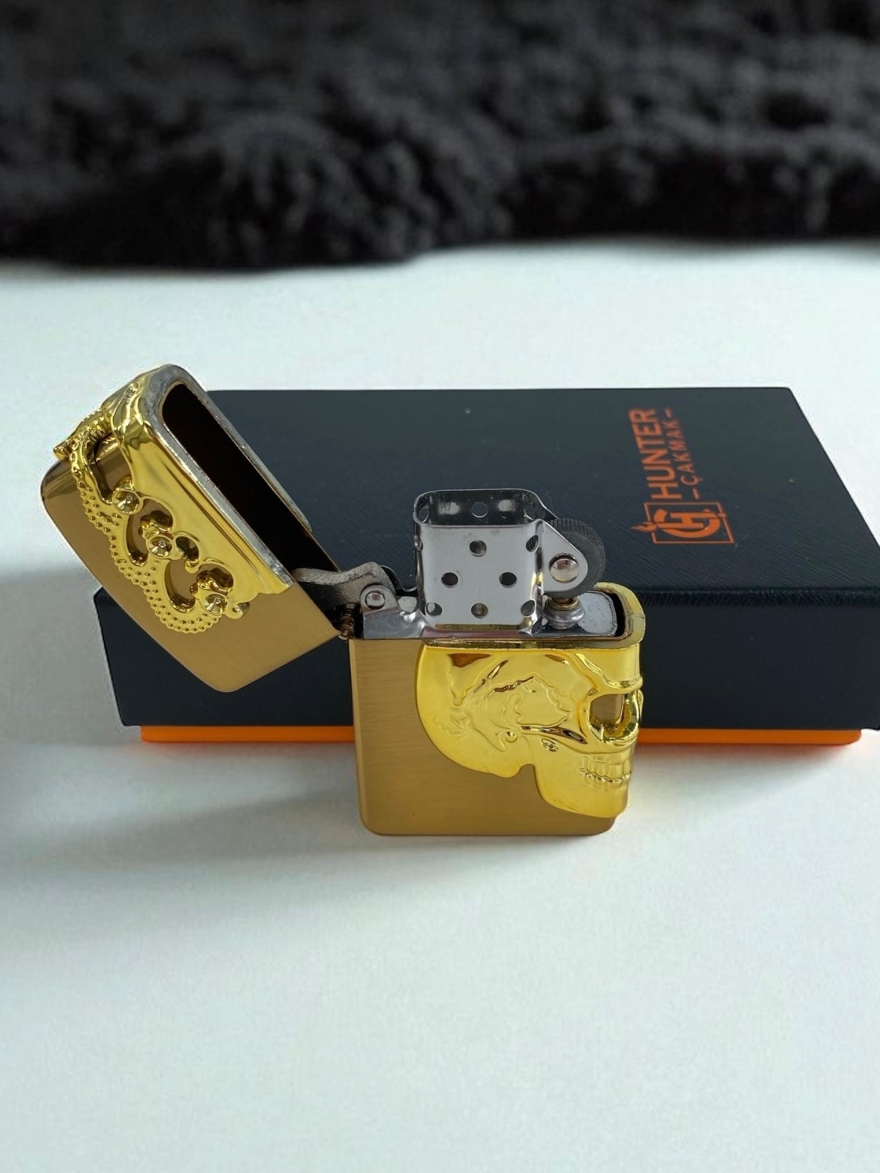Kuru Kafa Zippo Çakmak 3666