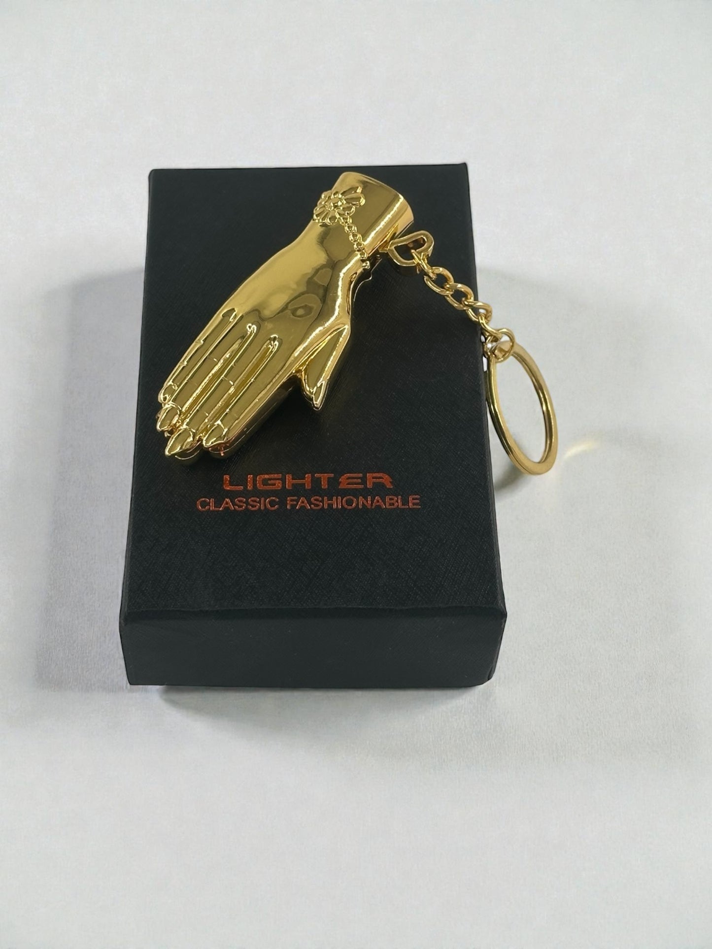 El Şeklinde Anahtarlıklı Çakmak