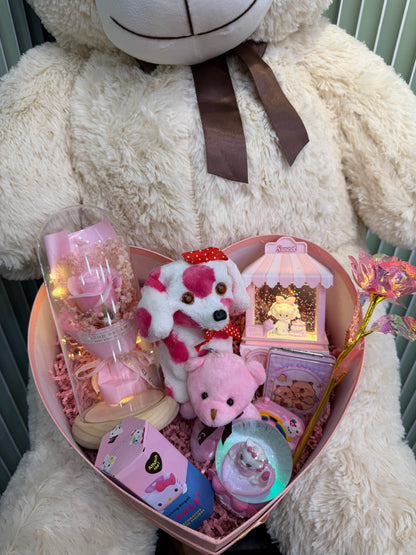 Büyük Boy Ayıcıklı Romantik Sevgili Kutusu