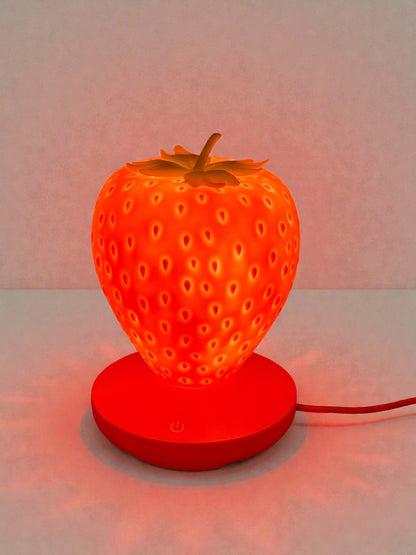 Çilek Şeklinde Dekoratif Masa Üstü Gece Lambası