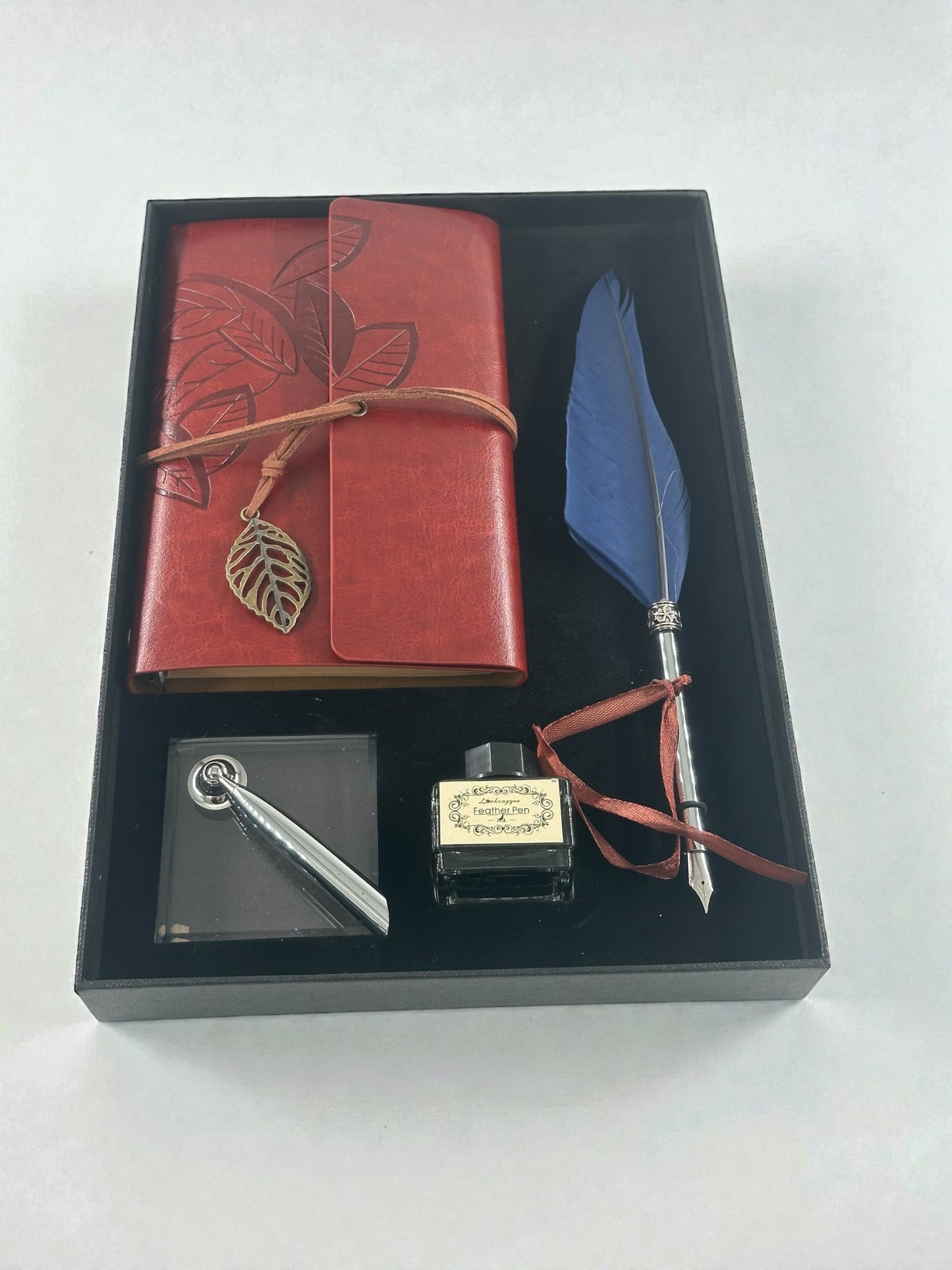 Mürekkepli Tüylü Divit Kalem Defter Seti