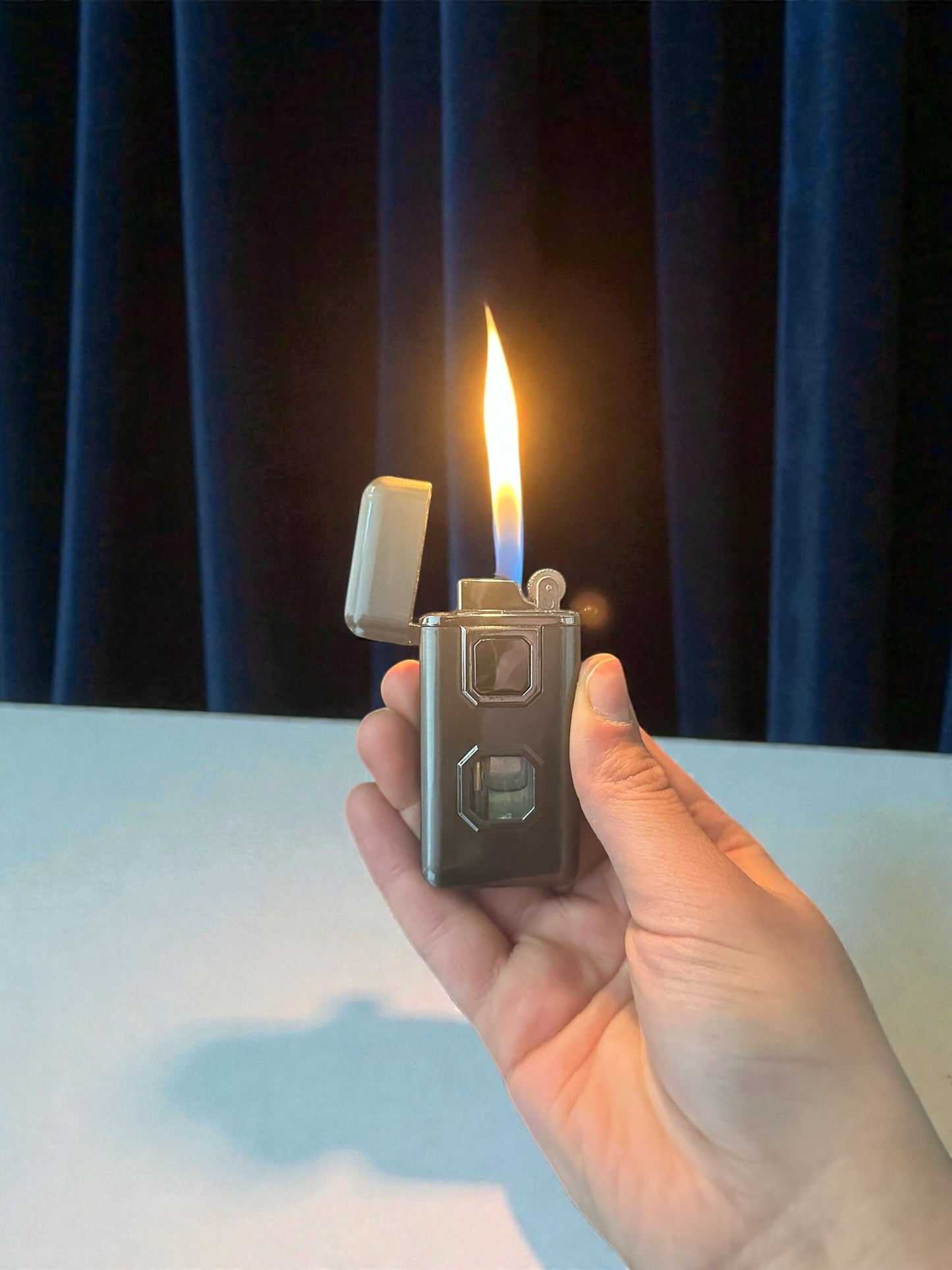 Çift Alevli Taşlı Lüx Gazlı Çakmak