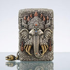 Ganesha / Altı Dişli Fil (King of Elephants) Orjinal Limited Edition Asya Zipo