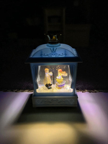 Sokak Lambası Işıklı Simli Pls. Fanus