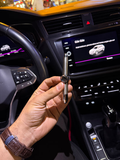 Kalem Şeklinde Stres Çarkı Metal Benzinli Çakmak 2662