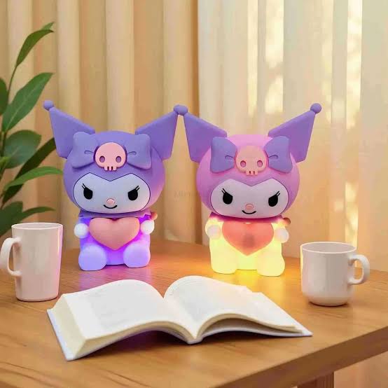 Kuromi Şeklinde Dekoratif Masa Üstü Gece Lambası