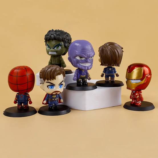 6’lı Avengers süper kahraman mini figür