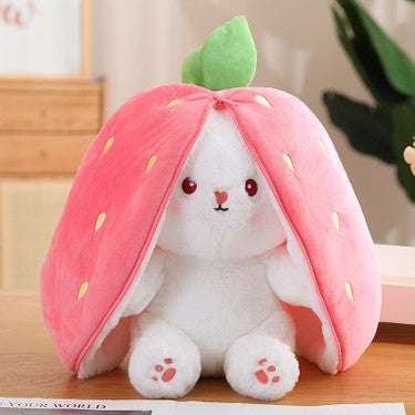 Havuç Çilek Peluş Tavşan