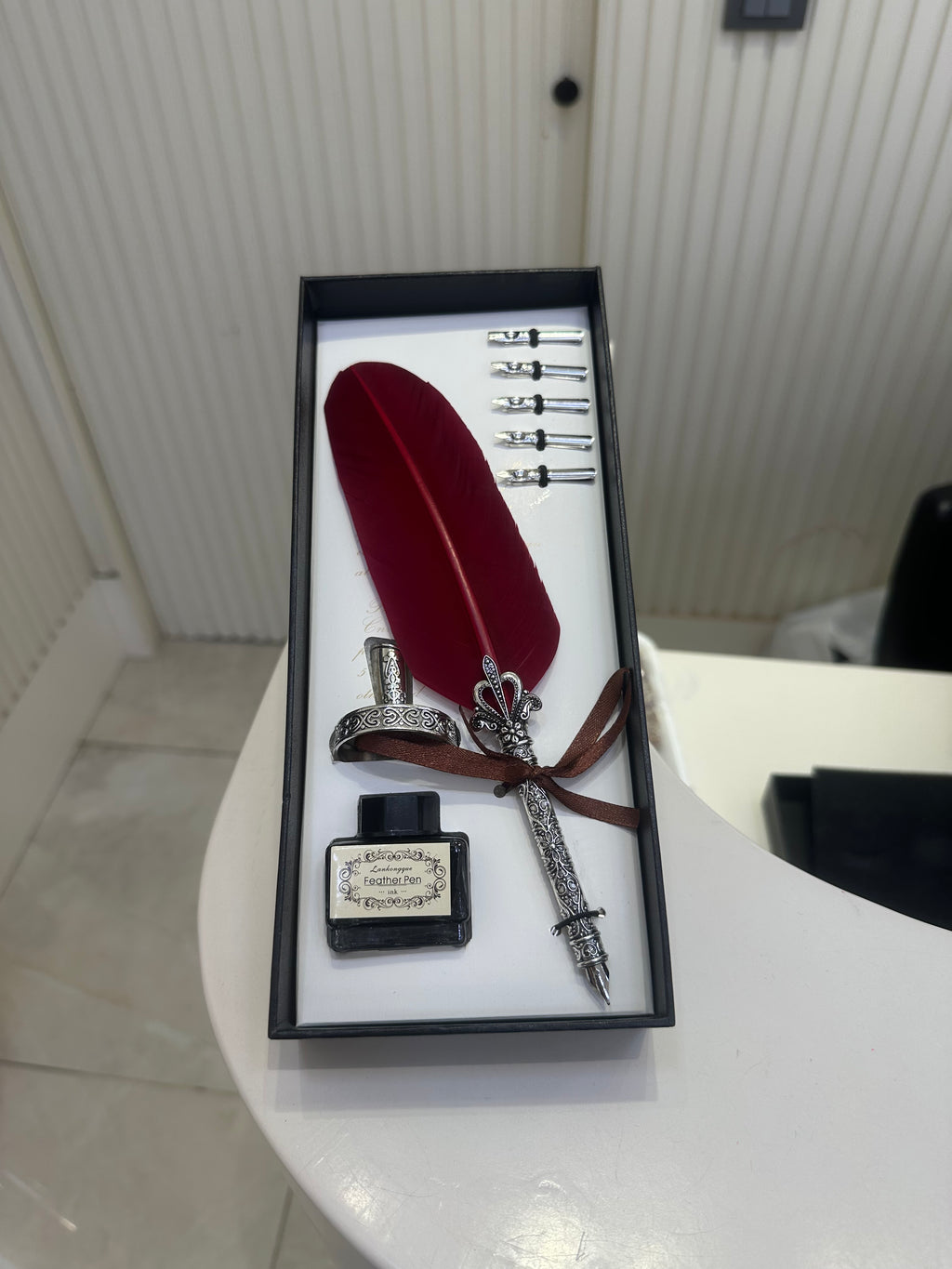 Mürekkepli Tüylü Divit Kalem Seti 0019
