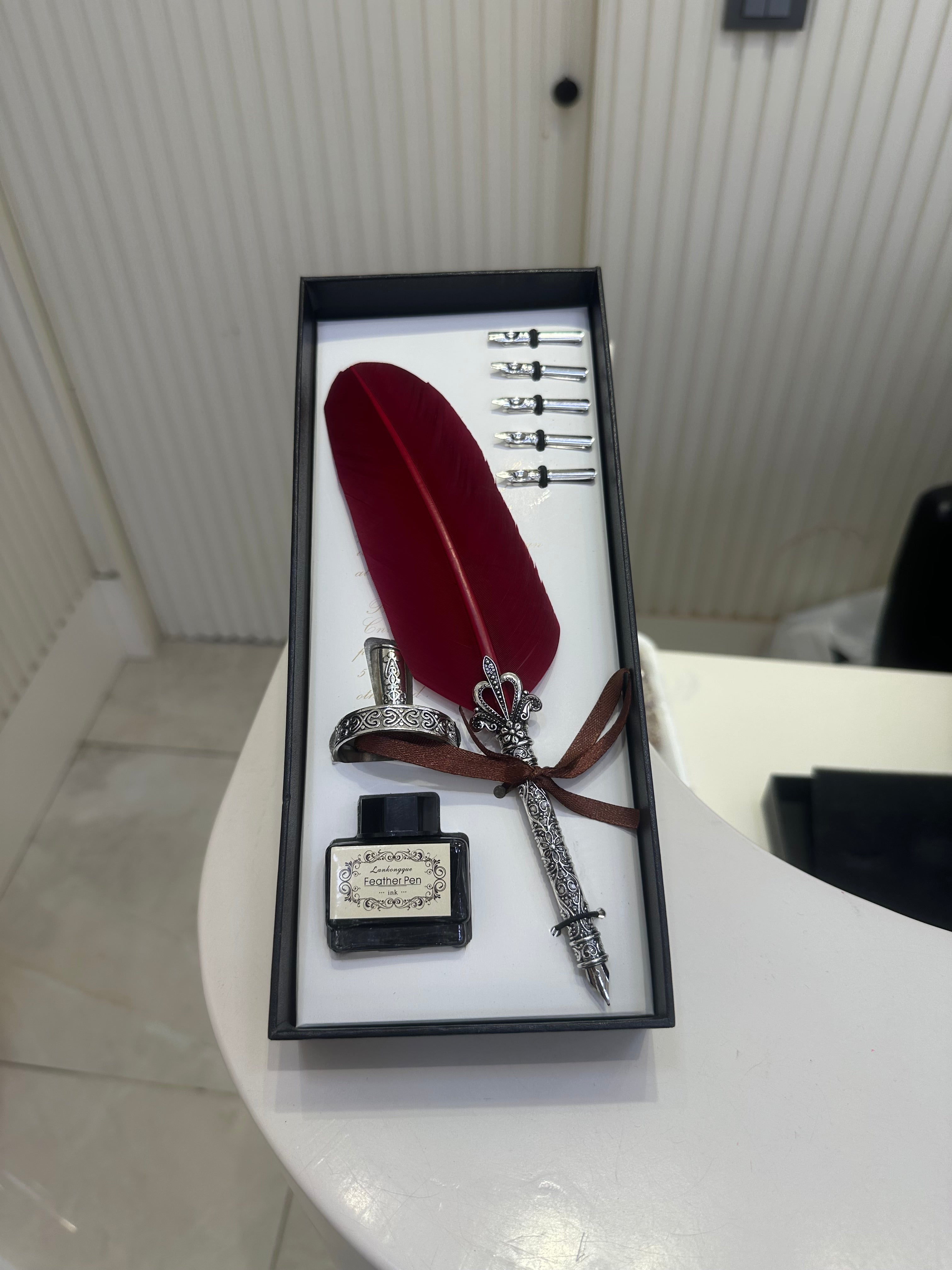 Mürekkepli Tüylü Divit Kalem Seti 0019
