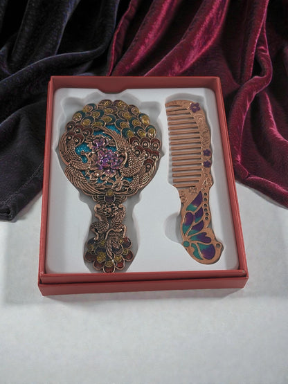 Vintage Taraklı Ayna Seti