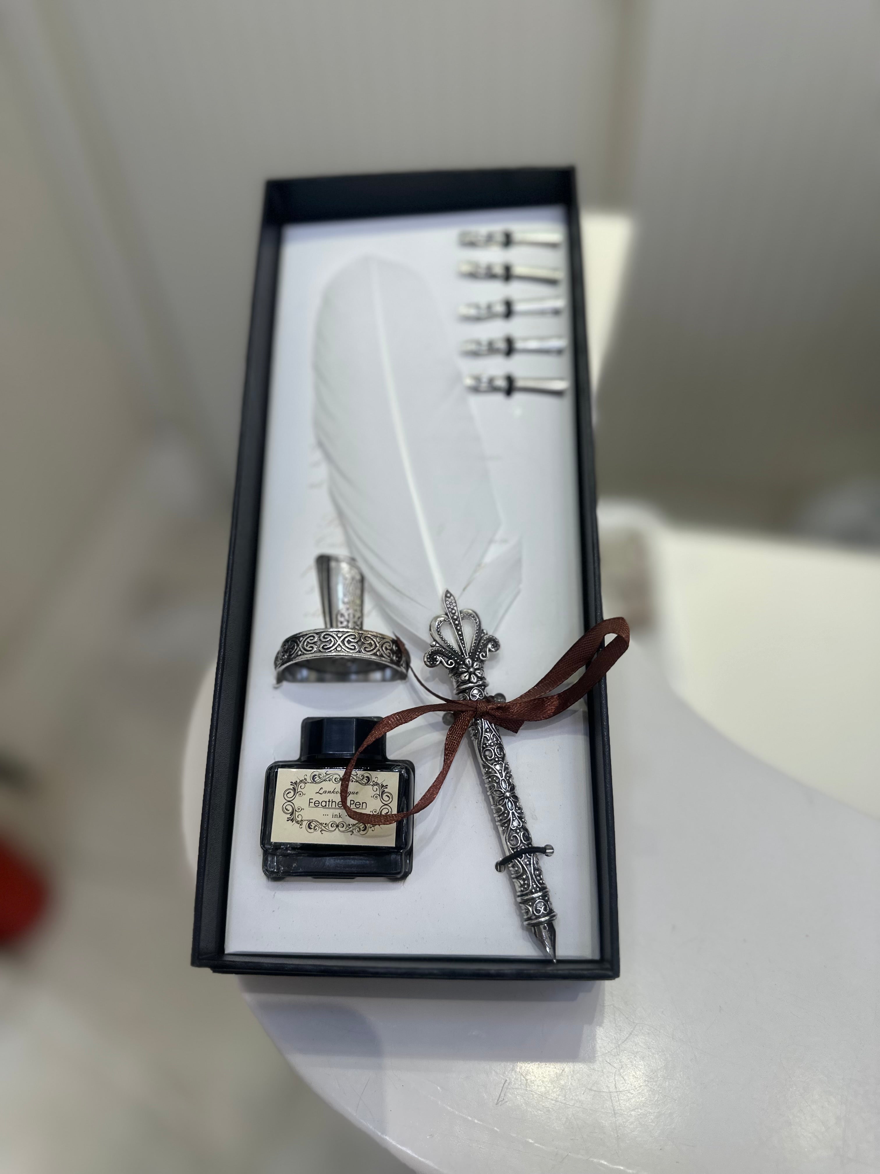 Mürekkepli Tüylü Divit Kalem Seti 0019