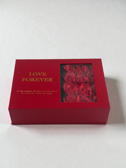 İstiridye İçinde İnci Kolye Güllü Kutu