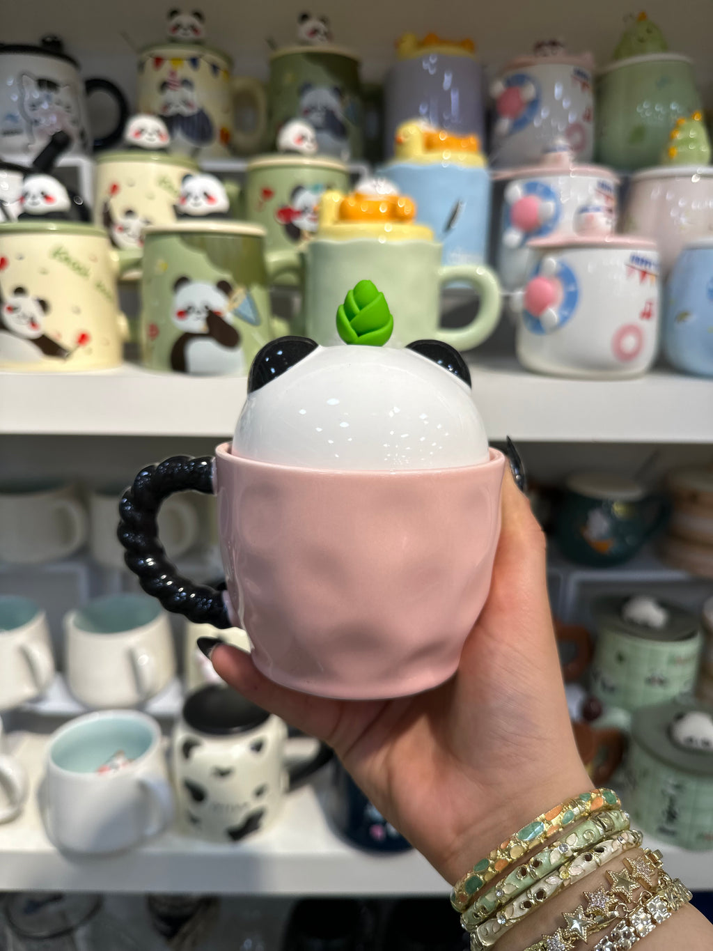 Panda Temalı Porselen Kupa