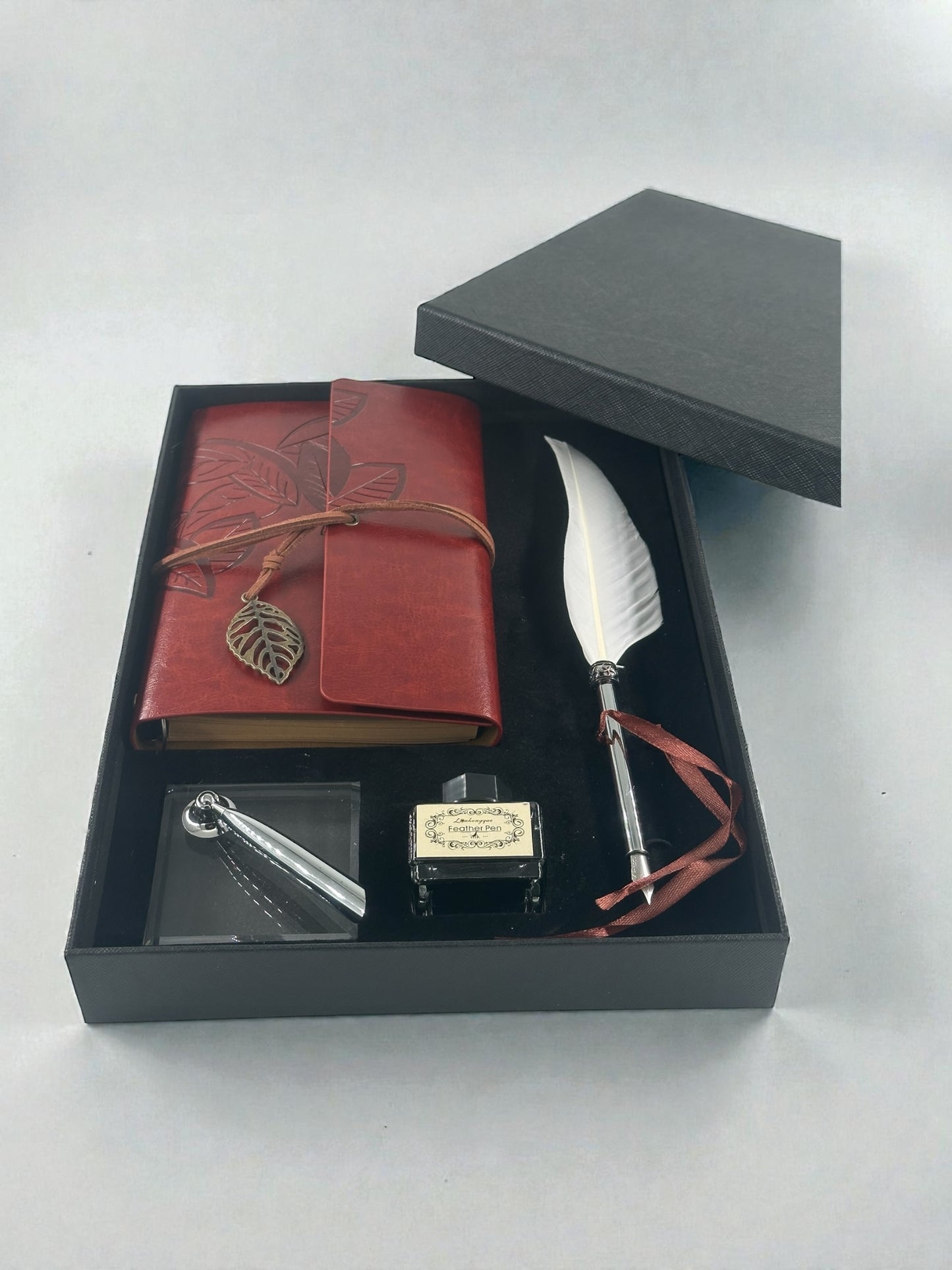 Mürekkepli Tüylü Divit Kalem Defter Seti