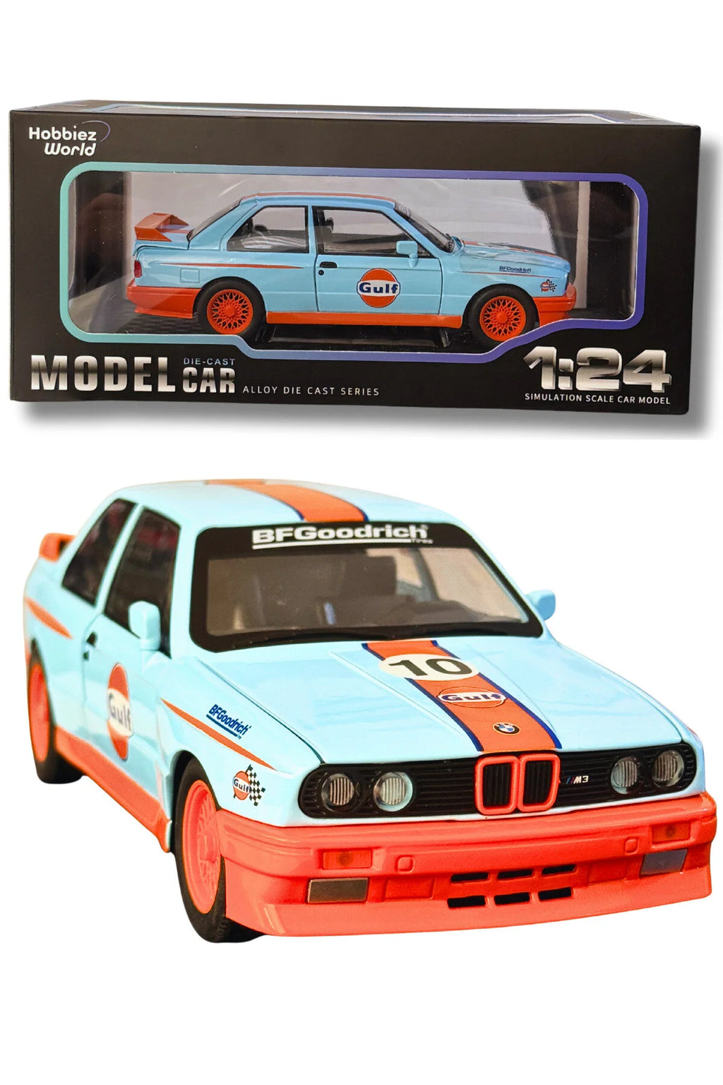 BMW M3 E30 1:24 Ölçek Premium Die-Cast Model Araba –Açılır Kapı, Kaput ve Bagaj